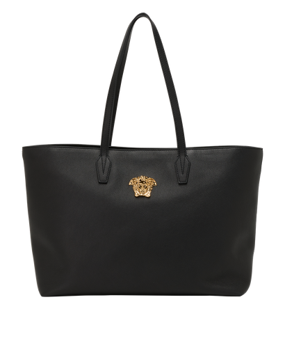 Medusa Tote, &pound;450, Handbags, Black, Leather, Front view